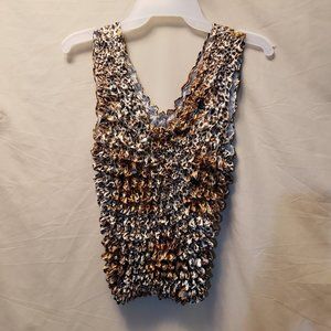 Popcorn Animal Print Tank Top